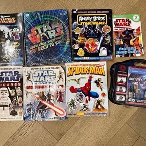 Huge Lot of Star Wars Lego Sticker Books Activity Toys Angry Birds